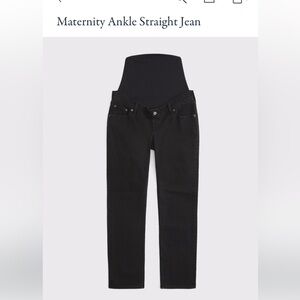 Abercrombie & Fitch Black Maternity Ankle Straight Pants